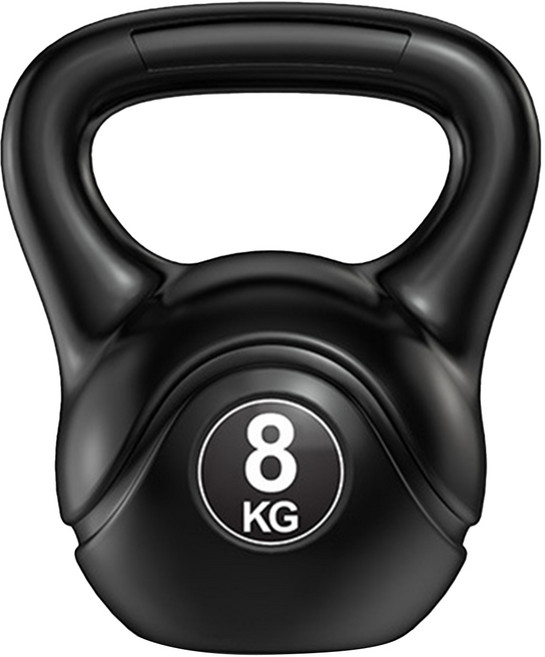 環保壺鈴, 黑色, 8kg, 1個