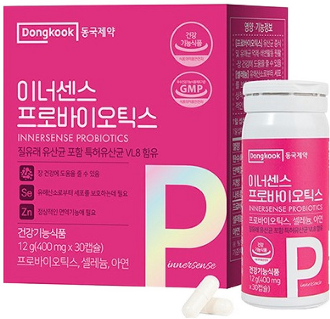 동국제약 이너센스 프로바이오틱스 질유래 유산균, 1개, 30정