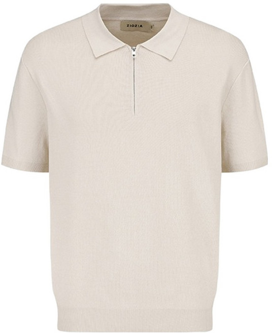 지오지아 남성용 미라쿨 반팔 반집업 카라 니트 AEF2EU1101