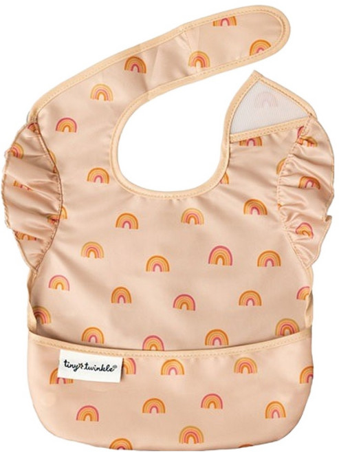 타이니트윙클 유아용 방수 턱받이, 레인보우, 1개입, 1개