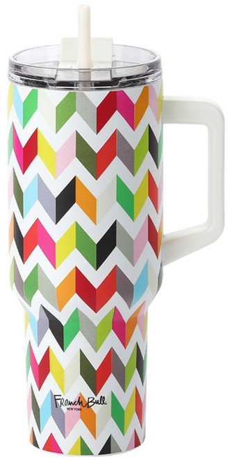 프렌치불 네오플램 스텐316 보온보냉 스월 손잡이 대용량 텀블러, 지기, 1.2L, 1개