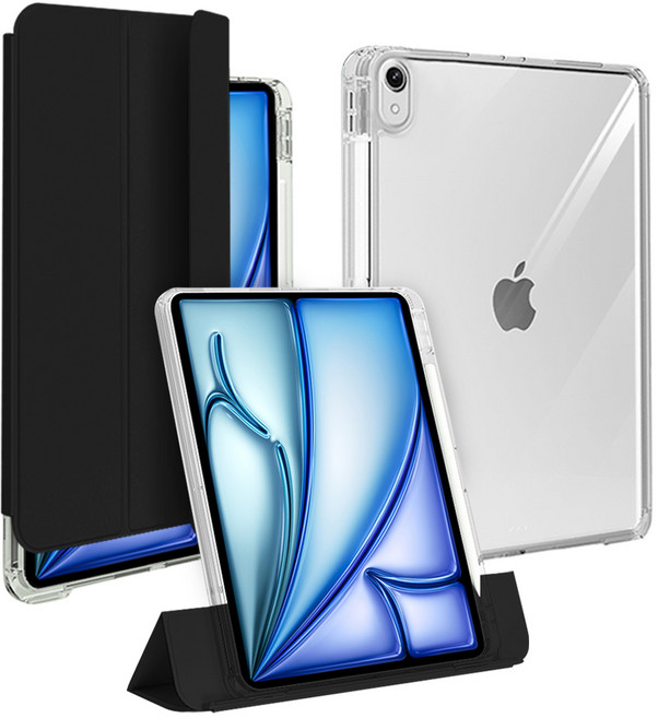 SimplyRoar 鉛筆收納雙立式透明保護殼, 現代黑色