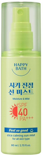 해피바스 필쏘굿 시카 진정 선 미스트 SPF40 PA+++, 1개, 80ml