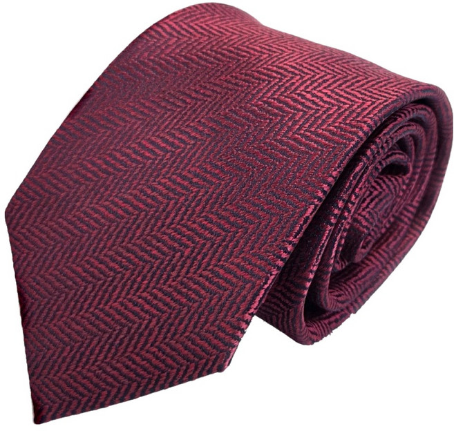 엘르 남성용 패션넥타이 헤링본