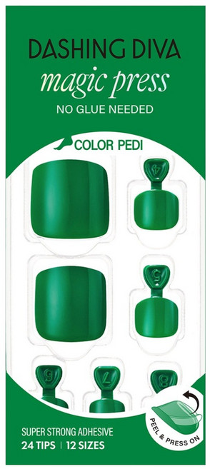 데싱디바 매직프레스 페디 세트, 그린 데이, 1개