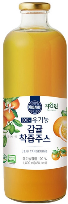 자연원 유기농 감귤 착즙 주스, 1L, 1개