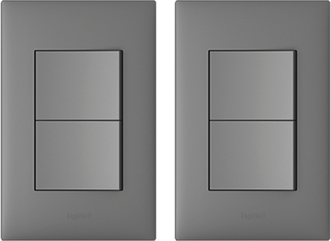 Legrand 羅格朗 Apela 鎂光簡約 3路 2開 開關, 2個