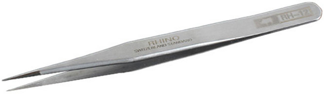 PRO RHINO TOOLS 犀牛鑷子 超硬鑷子 RH-12 133mm, 1支, 銀色
