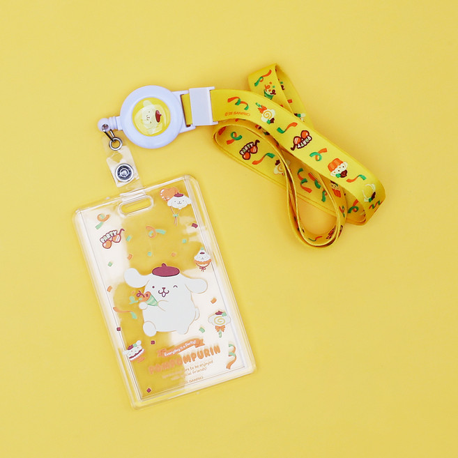 산리오 폼폼푸린 목걸이 카드 케이스