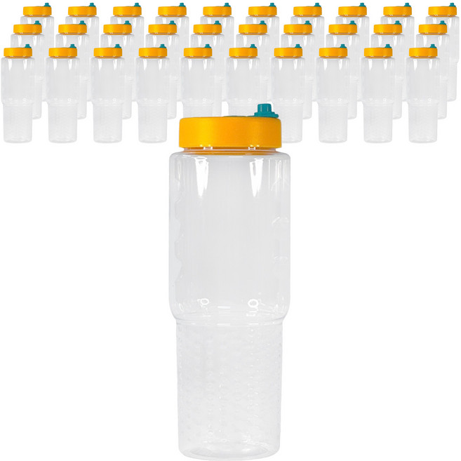 다이랑씨엠 보틀 차량용 빨대캡, 옐로우, 54개, 1L
