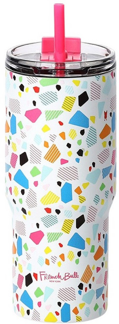 프렌치불 스텐316 보온보냉 스월 텀블러, 컨페티, 600ml, 1세트