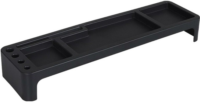 코코랜드 컴퓨터 정리 공간절약 키보드 수납 데스크오거나이저 52.8 x 14 x 7 cm, 블랙, 1개