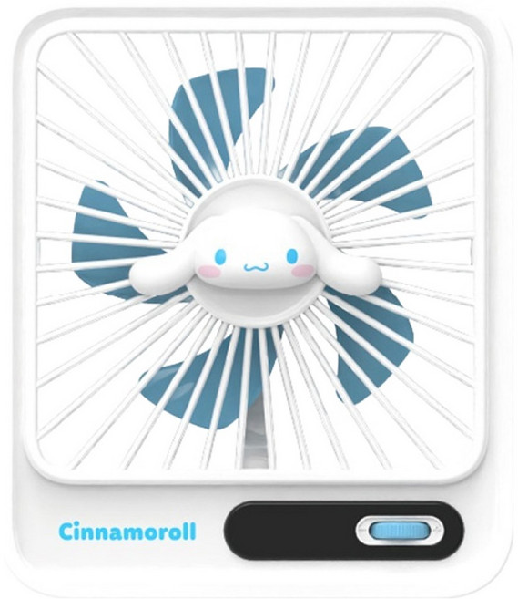 로이체 산리오 캐릭터즈 100단 풍속조절 데스크팬 SAN-RDC-C, SAN-RDC-C-CN, 시나모롤