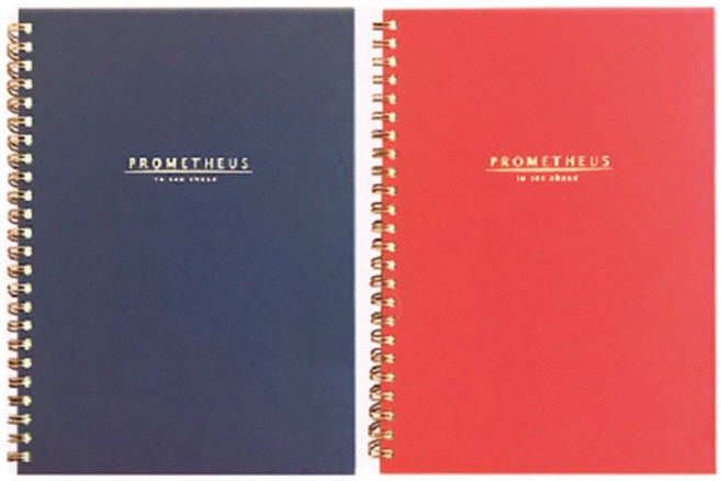 OXFORD 하드커버 스프링노트 A5 80매 Prometheus 2p 세트, 랜덤발송, 1세트
