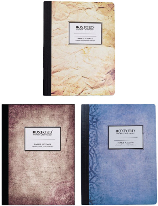 OXFORD 마블노트 B5 66매 3p 세트 8mm, 랜덤발송, 1세트