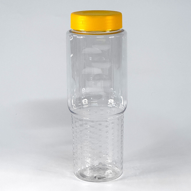 통캔시머 다이랑씨엠 보틀 차량용 일반캡, 투명 + 옐로우, 54개, 1L