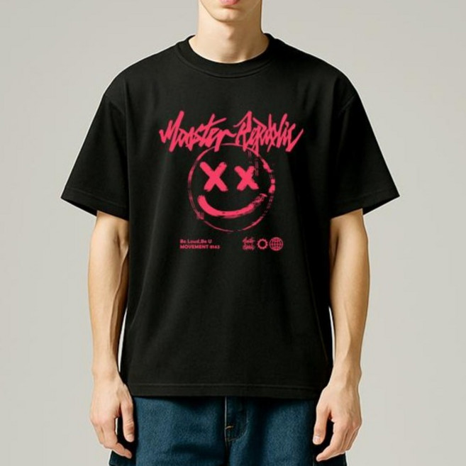 몬스터리퍼블릭 스마일 파스텔 핑크 티셔츠 8143