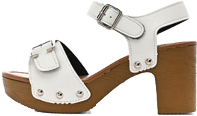 갓슈 여성용 바우러 벨트 스터드 가보시힐 샌들