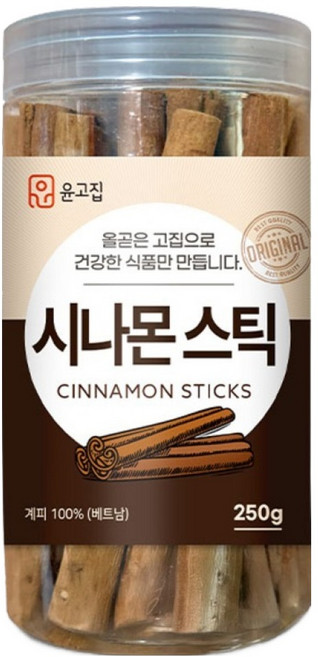 윤고집 시나몬스틱, 250g, 1개