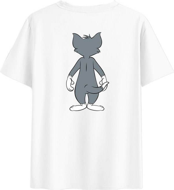 ILLUSO 男女通用 湯姆貓與傑利鼠 Logo Tom 短袖T恤