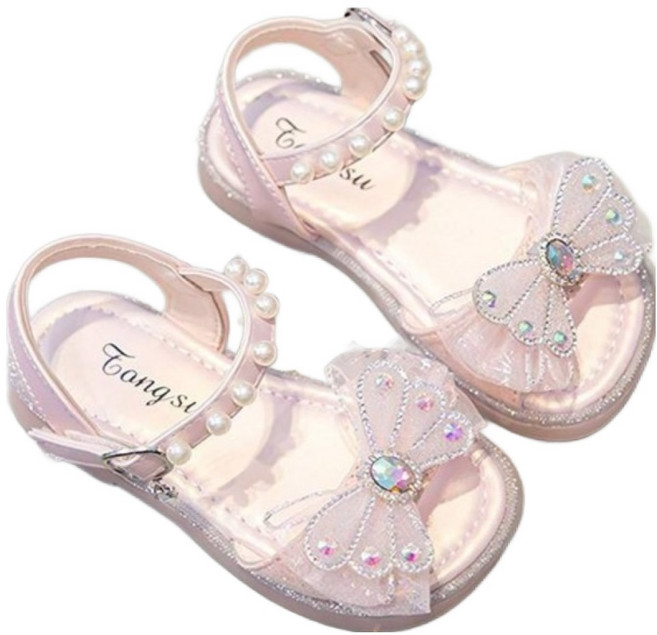 키즈트리 여아용 큐빅 나비 리본 공주 샌들 SZ-478
