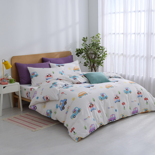 Ishur 伊舒爾 雲絲棉薄被套, 寶寶汽車