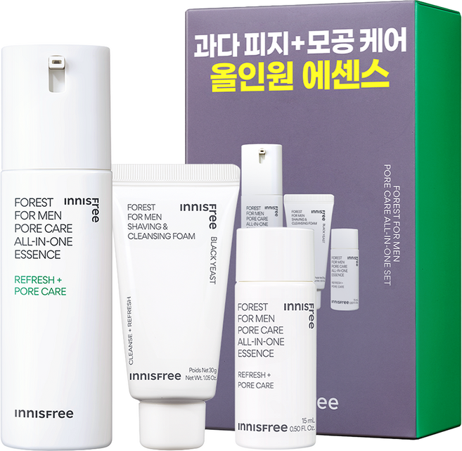이니스프리 포레스트 포맨 올인원 3종 기획 세트, 1개