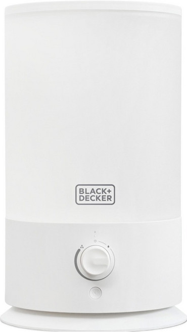 블랙앤데커 무드등 대용량 듀얼 초음파 가습기 5L, BXEH 1240-A, 화이트