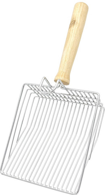 둥둥펫 고양이 스테인레스 일자형 스피드 모래삽, 혼합색상, 1개