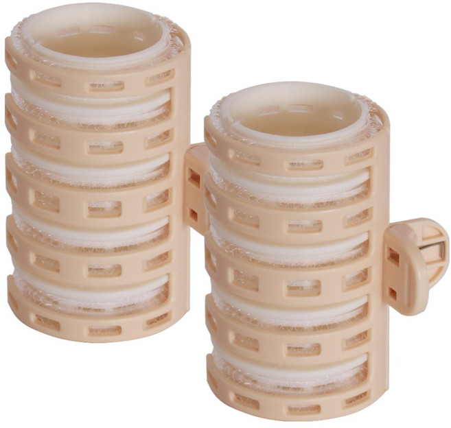 테네져 전문 스타일링 클립 헤어 구르프, 2개, 베이지