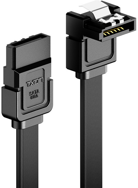 티엑스온 SATA 3.0 케이블 L자형, 1개, 0.3m