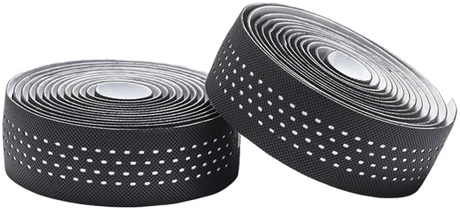 락브로스 자전거 미끄럼방지 핸들바 테이프 BDTK-BK 2p, 블랙 화이트, 1개