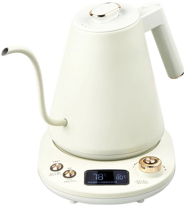 에버튼하우스 푸어오버 전기주전자, EHGF-CK121A(화이트)