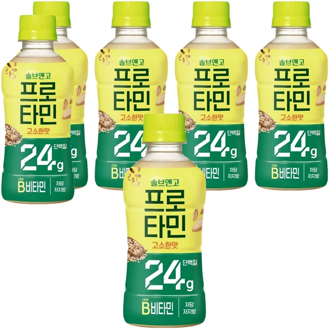 솔브앤고 프로타민 고소한맛 24g 단백질, 250ml, 6개 - 쿠팡