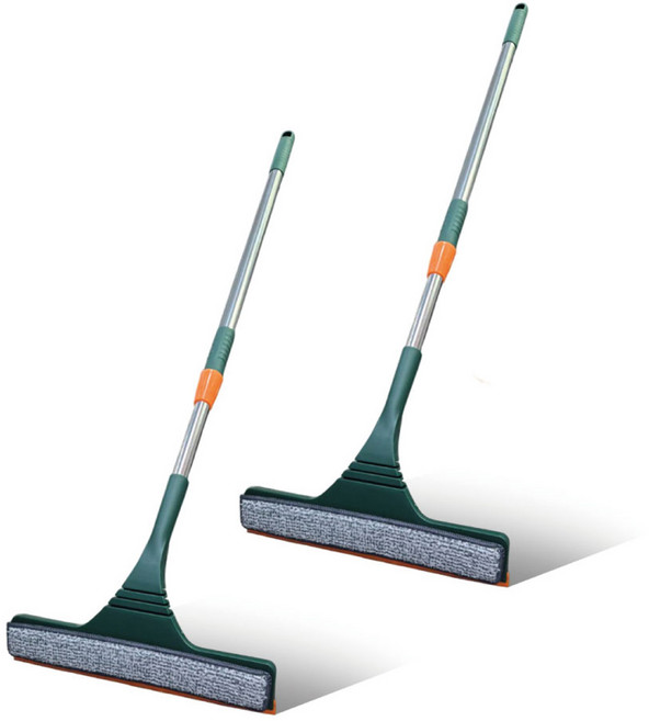 小麥購物 2合1伸縮玻璃刮刀 C588 225g, 2個, 綠色