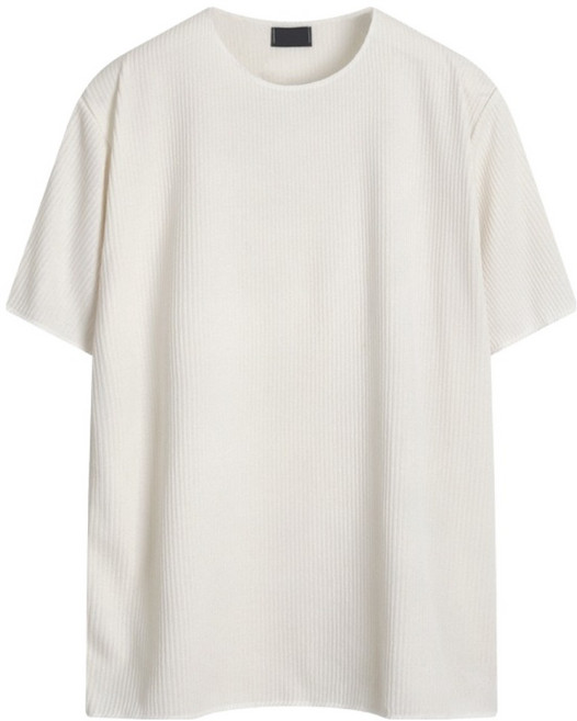 해리슨 남성용 골지 니트 라운드 반팔티 HA-1411 CSM1005