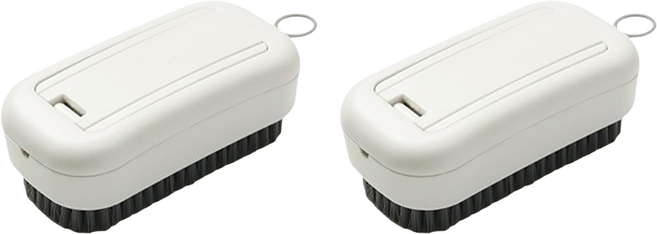 Reddot 紅點生活 二合一多用途可掛高密度清潔刷, 灰白色, 2個