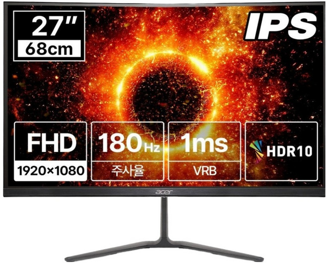 에이서 FHD 180Hz IPS 무결점 게이밍 모니터, NITRO KG270 M5, 68cm