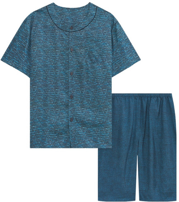 트라이 남성용 인견 반팔 파자마 상하의 세트 TMJSH32