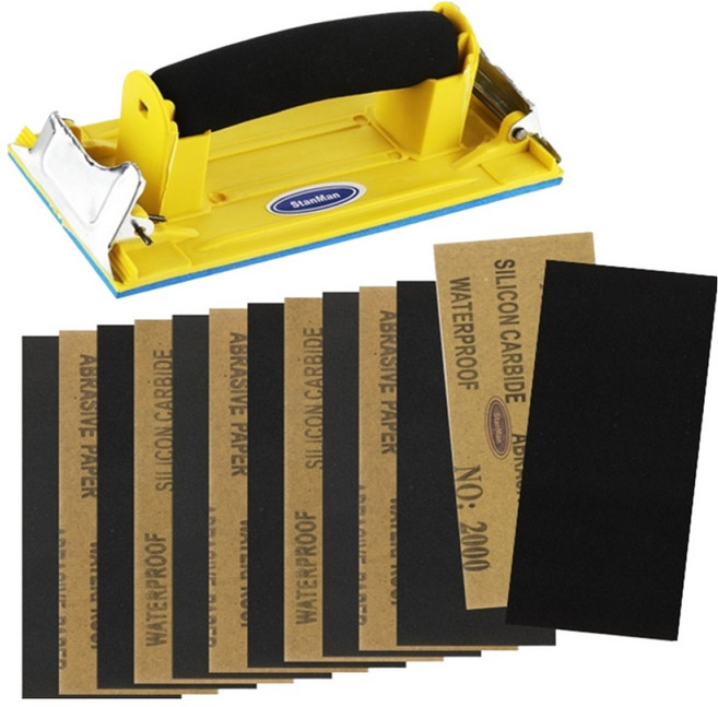 스탠맨 핸드사포 고급형 + 사포 14p 세트, 1세트