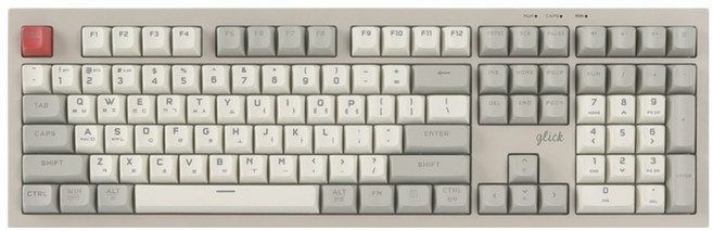 지클릭커 오피스프로 사일런스 무소음 무선 블루투스 키보드, 레트로 카푸치노 RC1, WK50 108키, 제조사축