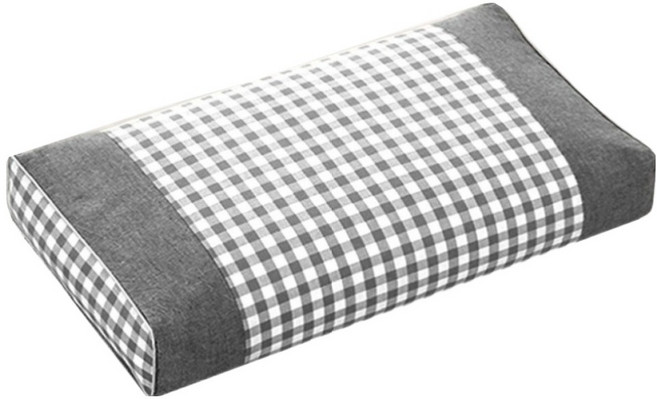 soonZAM 穩固全蕎麥支撐可水洗頸椎枕, 1個, 灰色