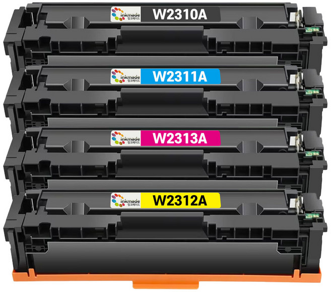 inkmade W2310A W2311A W2313A W2312A 相容碳粉匣4色套組, 1套, 黑色 + 藍色 + 紅色 + 黃色