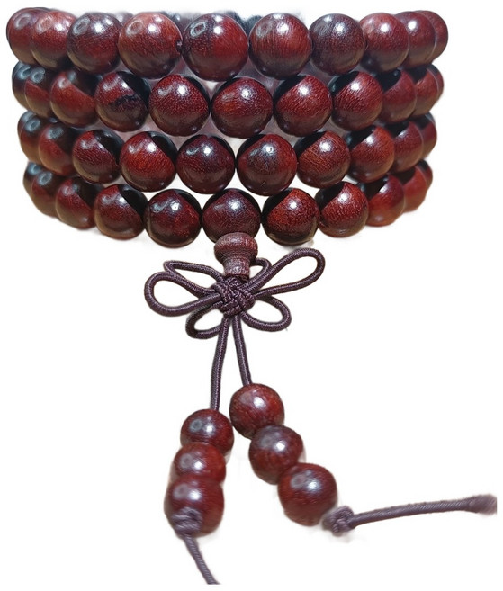 홈셀 소원성취 삼재 향나무10종 108염주 8mm 시험 면접 시합, 홍산지, 1개