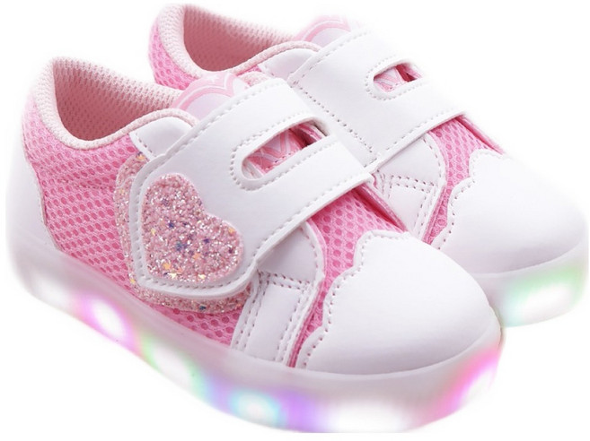 풋풋 아동용 글리하트 브리즈 LED 운동화