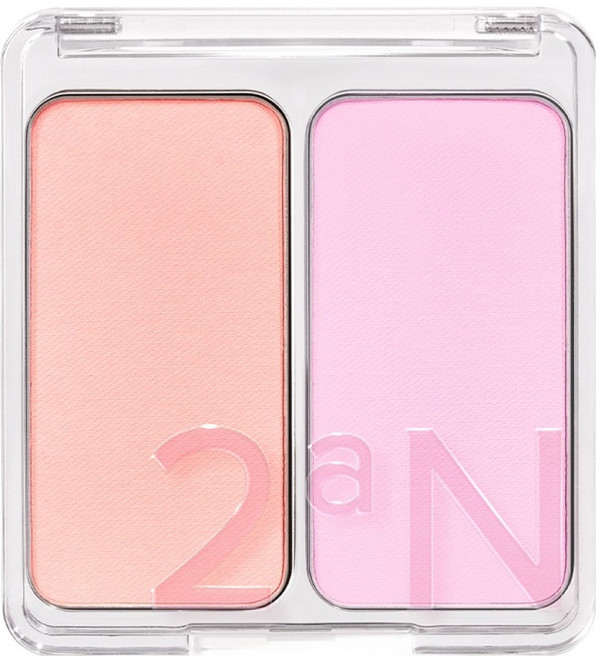 투에이엔 듀얼치크 블러셔 4.7g, 15망고베리, 1개