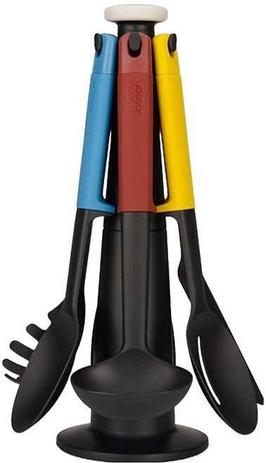 조셉조셉 엘리베이트 키친툴 6종 + 걸이대 세트, 7종, 혼합색상, 1세트