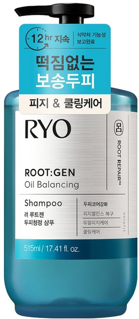 려 루트젠 두피코어강화 두피청정 샴푸, 515ml, 1개