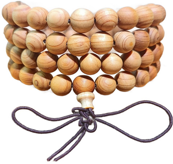 홈셀 소원성취 삼재 향나무10종 108염주 8mm 행복 평화기원, 애백나무, 1개