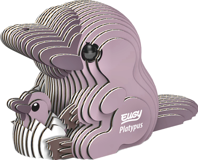 EuGy 3D立體紙拼圖, 7張, 鴨嘴獸, 1組